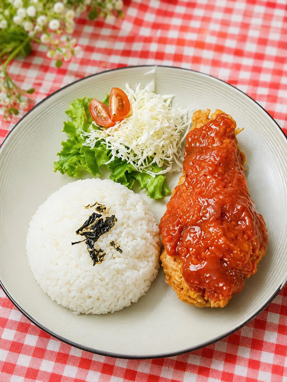 Cơm cánh sốt Táo